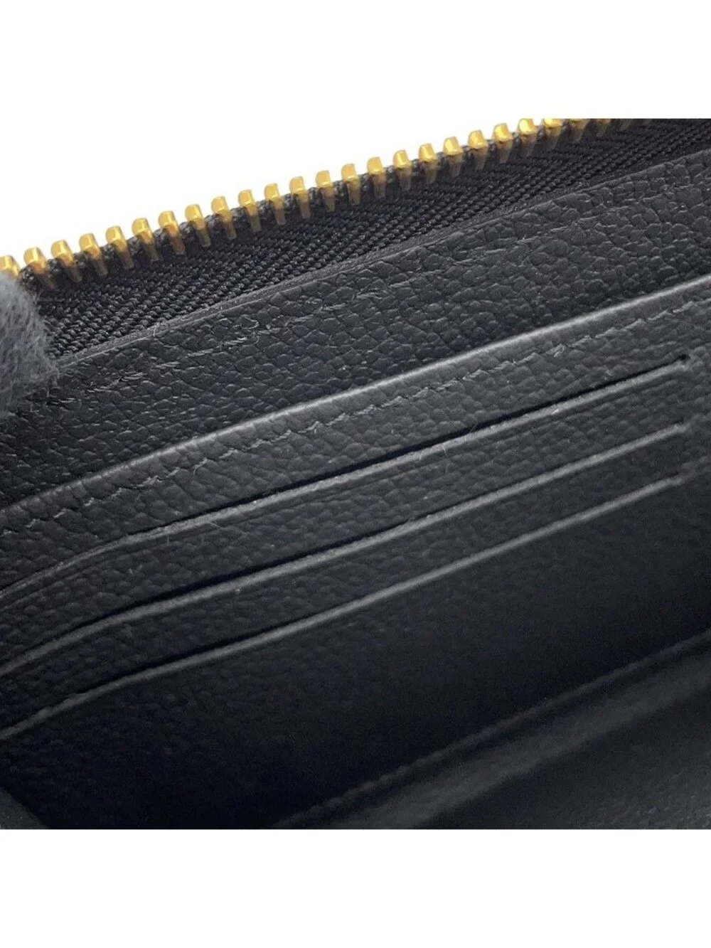 Louis Vuitton Wallet Monogram Empreinte Zippy Black